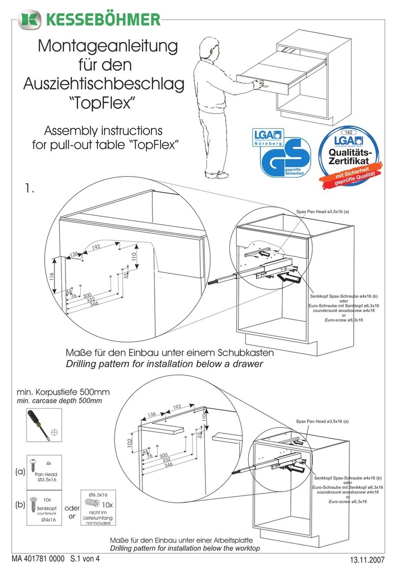 Kesseböhmer TopFlex Assembly instructions Kesseböhmer TopFlex Assembly instructions