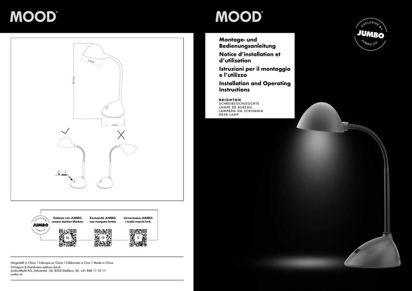 MOOD BRIGHTON Installation and operating instructions