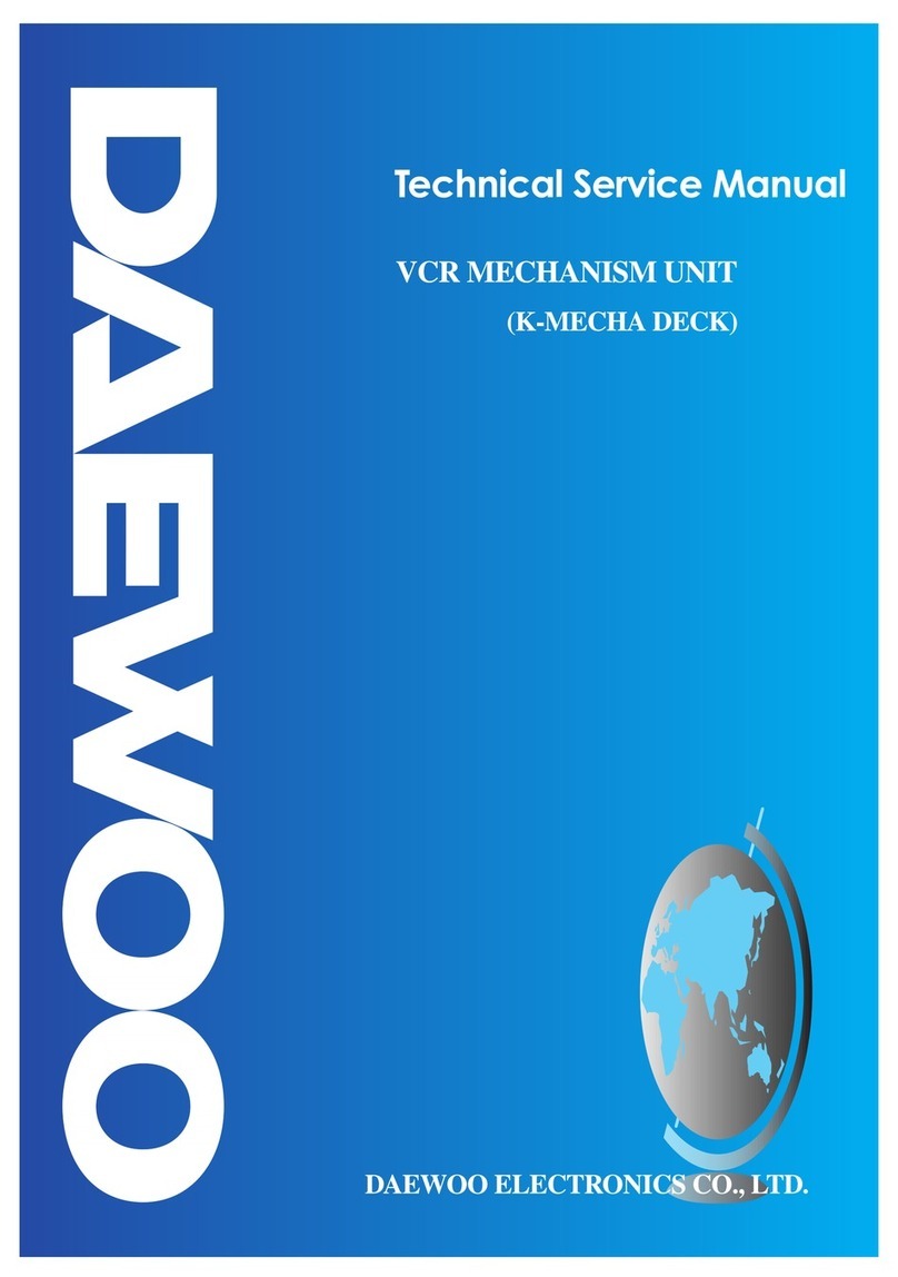 Daewoo K-MECHA DECK Operating manual Daewoo K-MECHA DECK Operating manual
