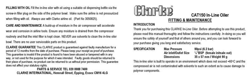Clarke CAT150 Instructions for use