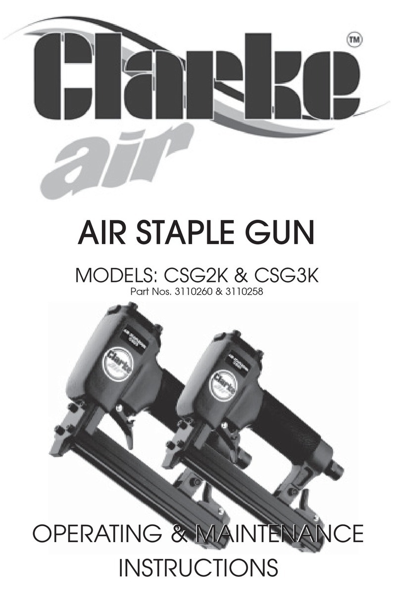 Clarke Air CSG2K Installation and operation manual