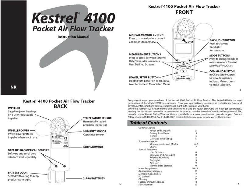 Nielsen-Kellerman Kestrel 4100 instruction manual