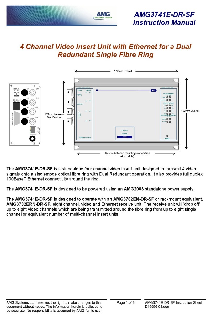 AMG Systems AMG3741E-DR-SF instruction manual