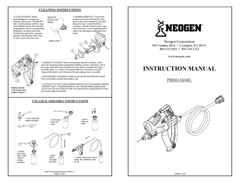 Neogen Corporation PRIMA MARC instruction manual Neogen Corporation PRIMA MARC instruction manual