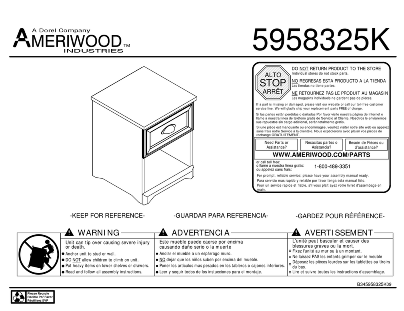 Dorel Ameriwood Industries 5958325K User manual