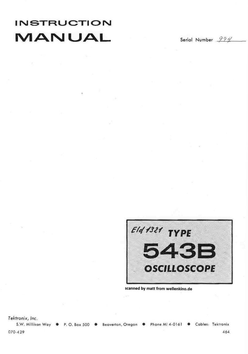Tektronix 543B User manual
