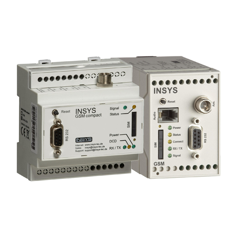 INSYS GSM 4.3 easy User manual