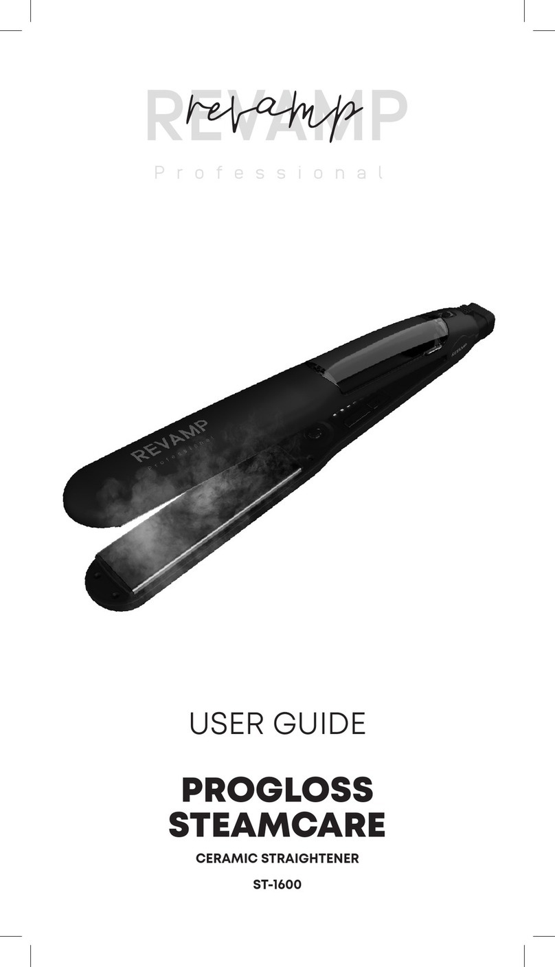 REVAMP Professional PROGLOSS STEAMCARE User manual