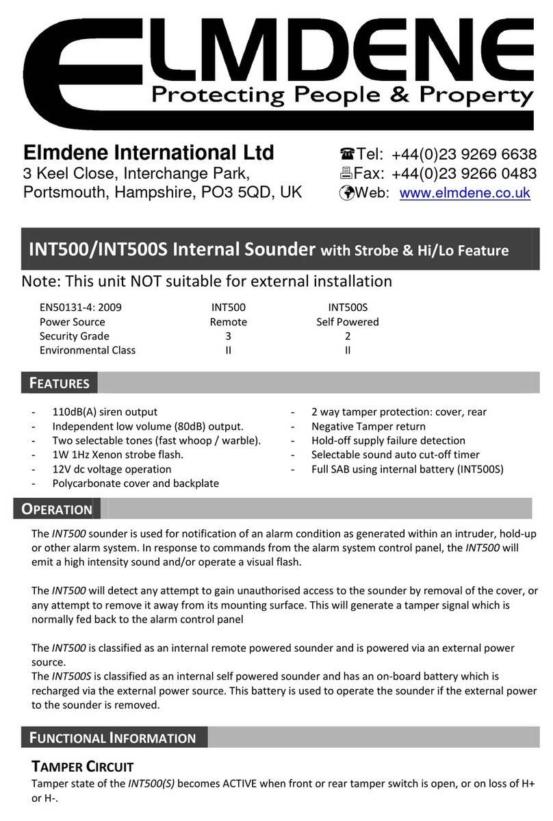 Elmdene INT500 User manual