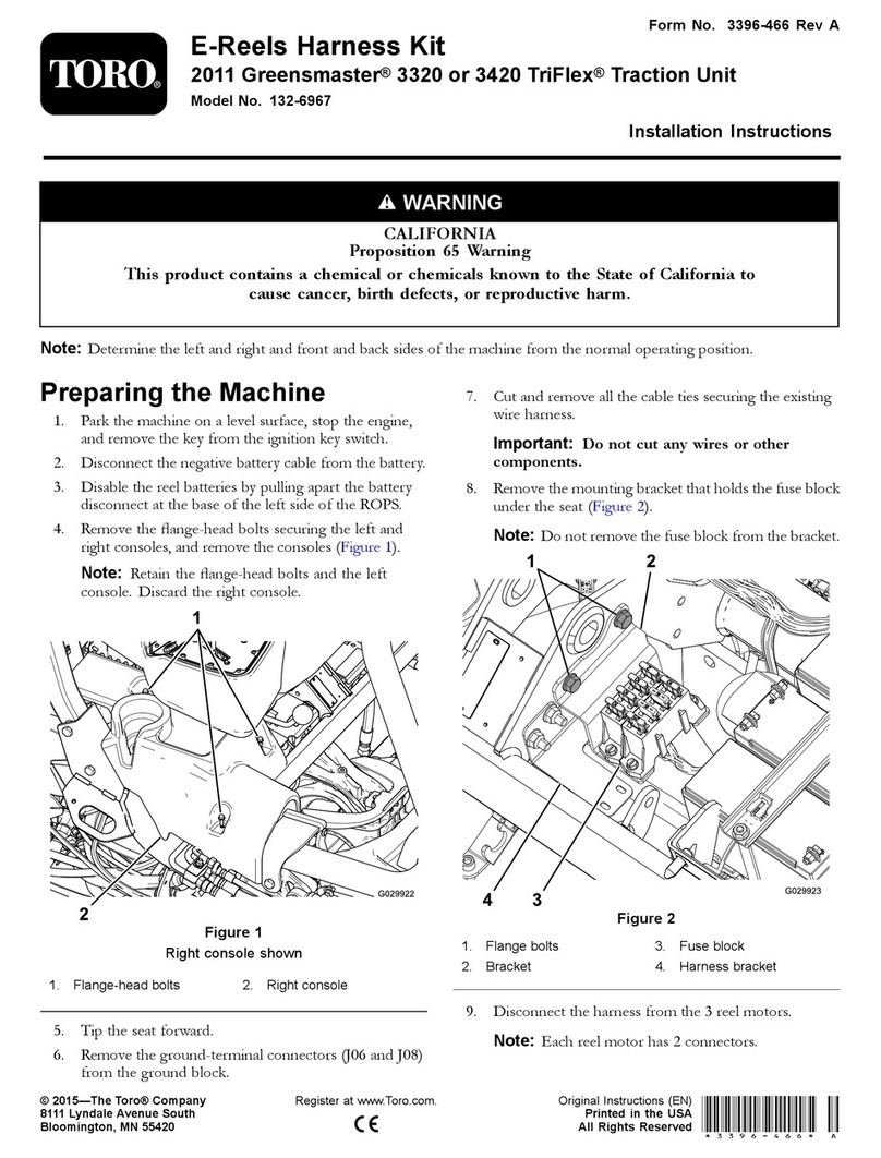 Toro Greensmaster 3420 TriFlex User manual