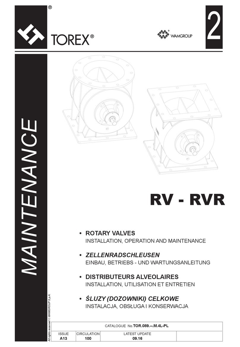 Torex RV Installation, operation and maintenance