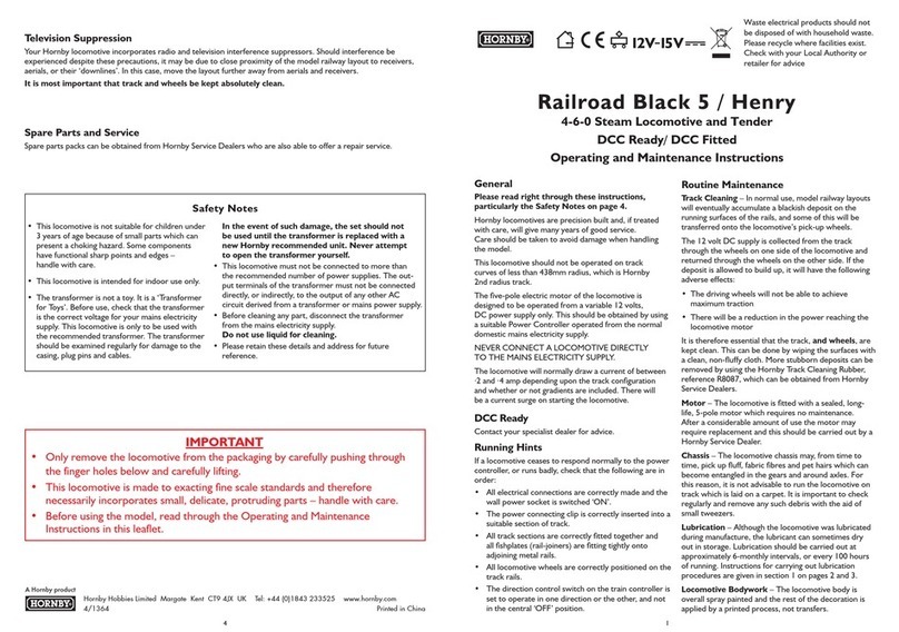 Hornby Railroad Black 5 Manual