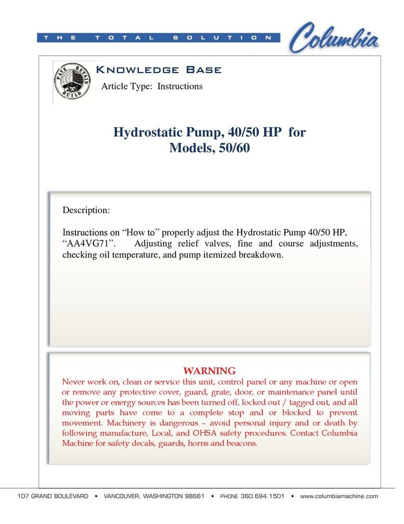 Columbia AA4VG71 instructions