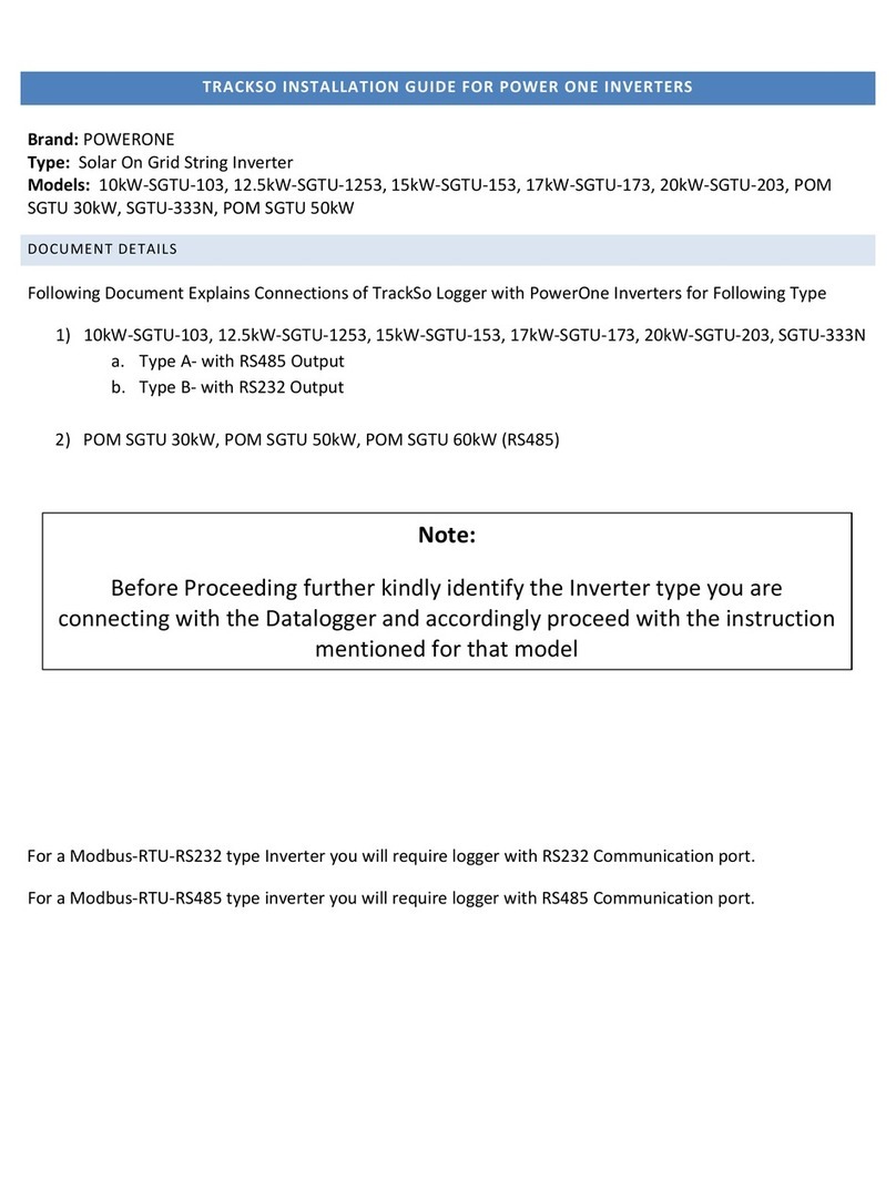 Power One 10kW-SGTU-103 installation guide