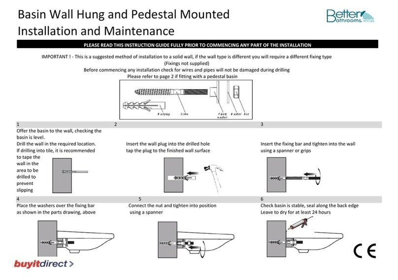 Better Bathrooms BeBa 26925 Installation and Maintenance