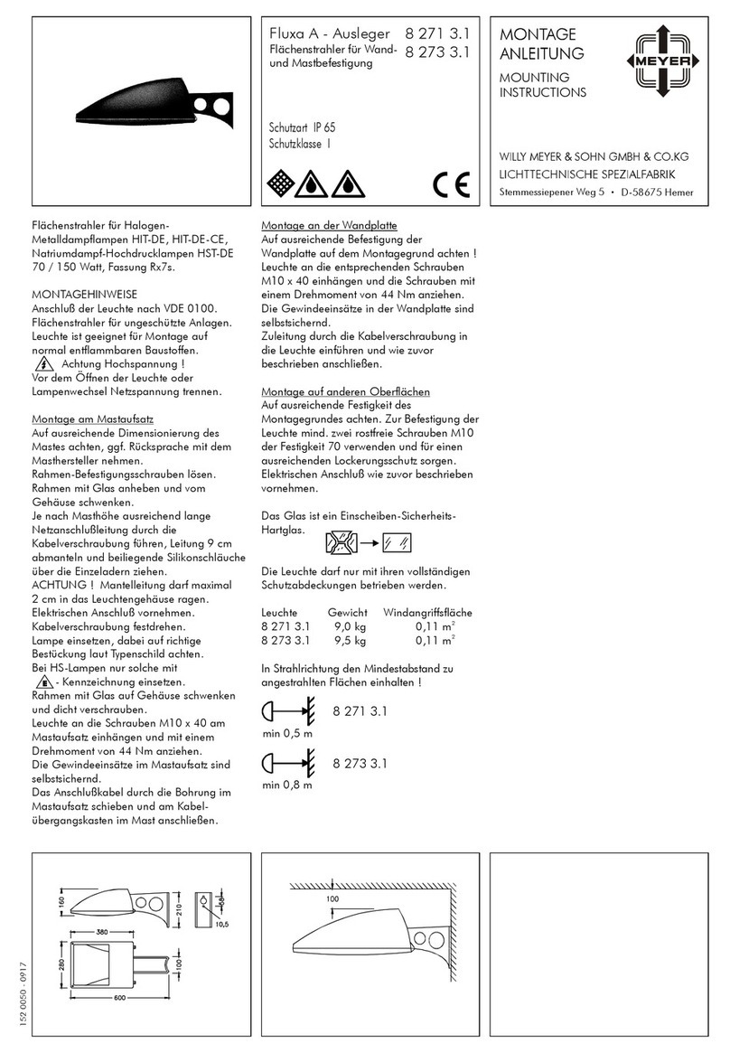 Meyer Fluxa A 8 271 3.1 Mounting instructions