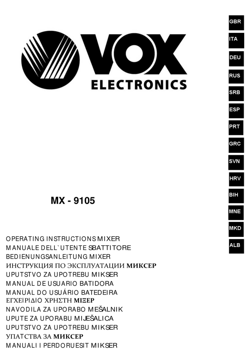 VOX electronics MX-9105 User manual