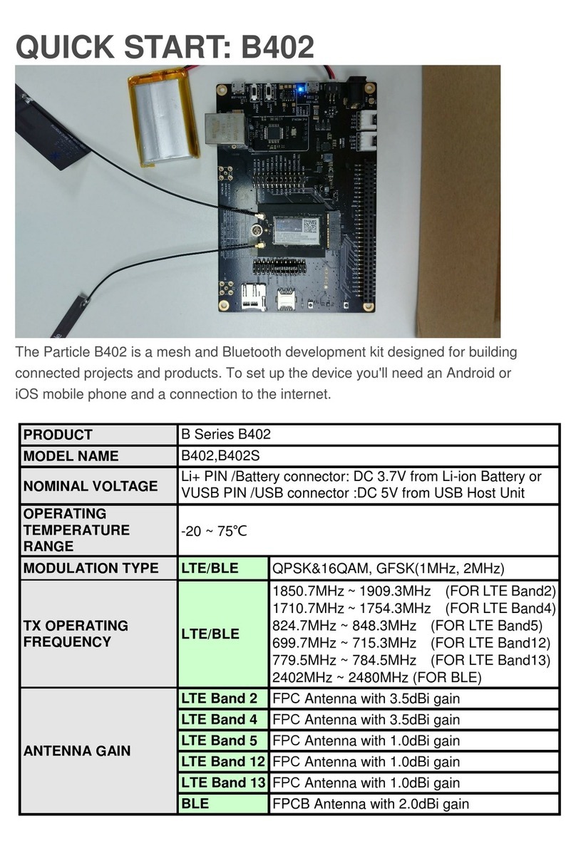 Particle B Series User manual