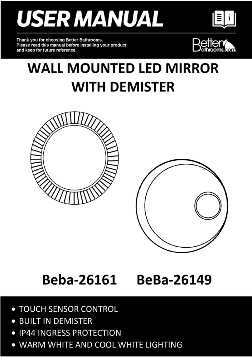 Better Bathrooms Beba-26161 user manual