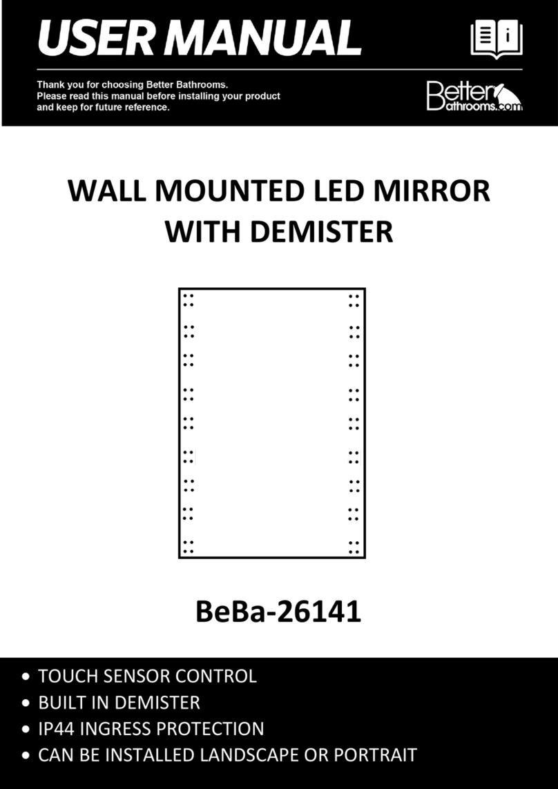 Better Bathrooms BeBa-26141 user manual Better Bathrooms BeBa-26141 user manual