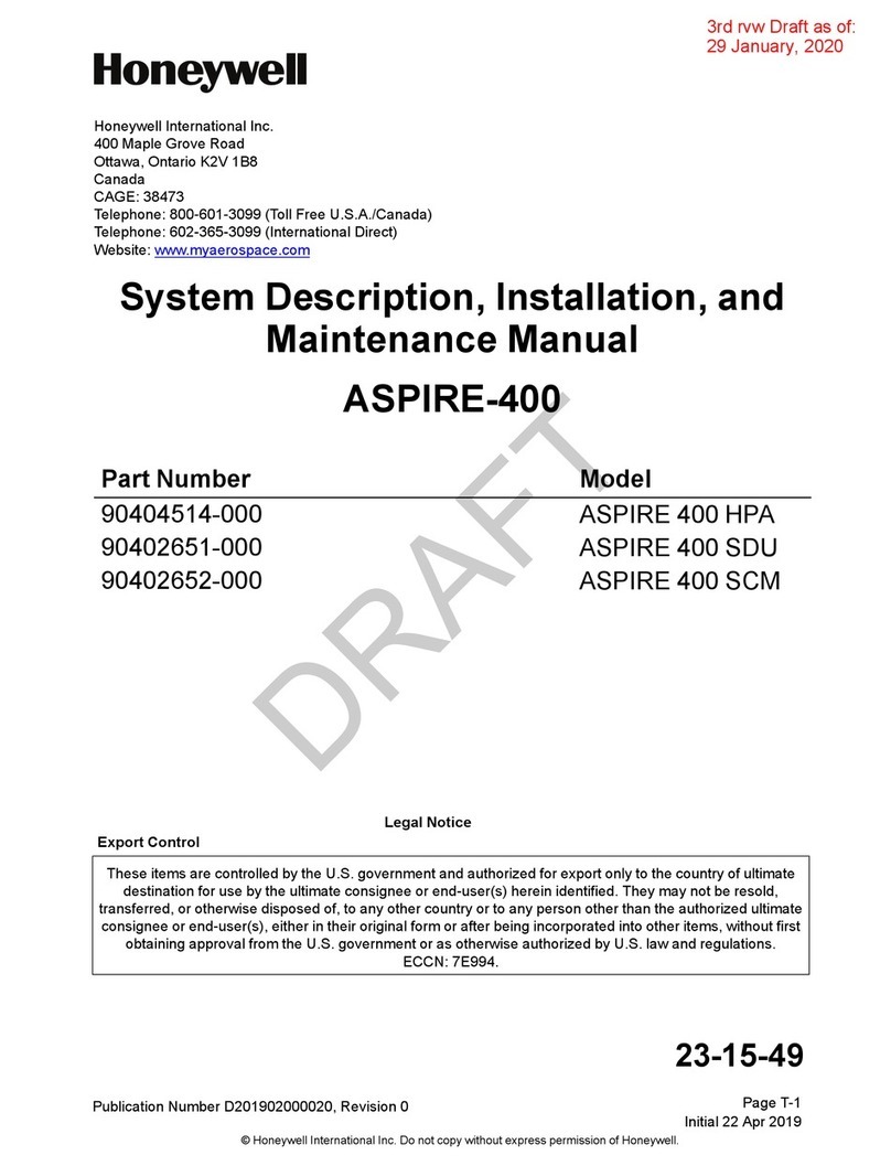 Honeywell ASPIRE-400 System Description, Installation and Maintenance Manual