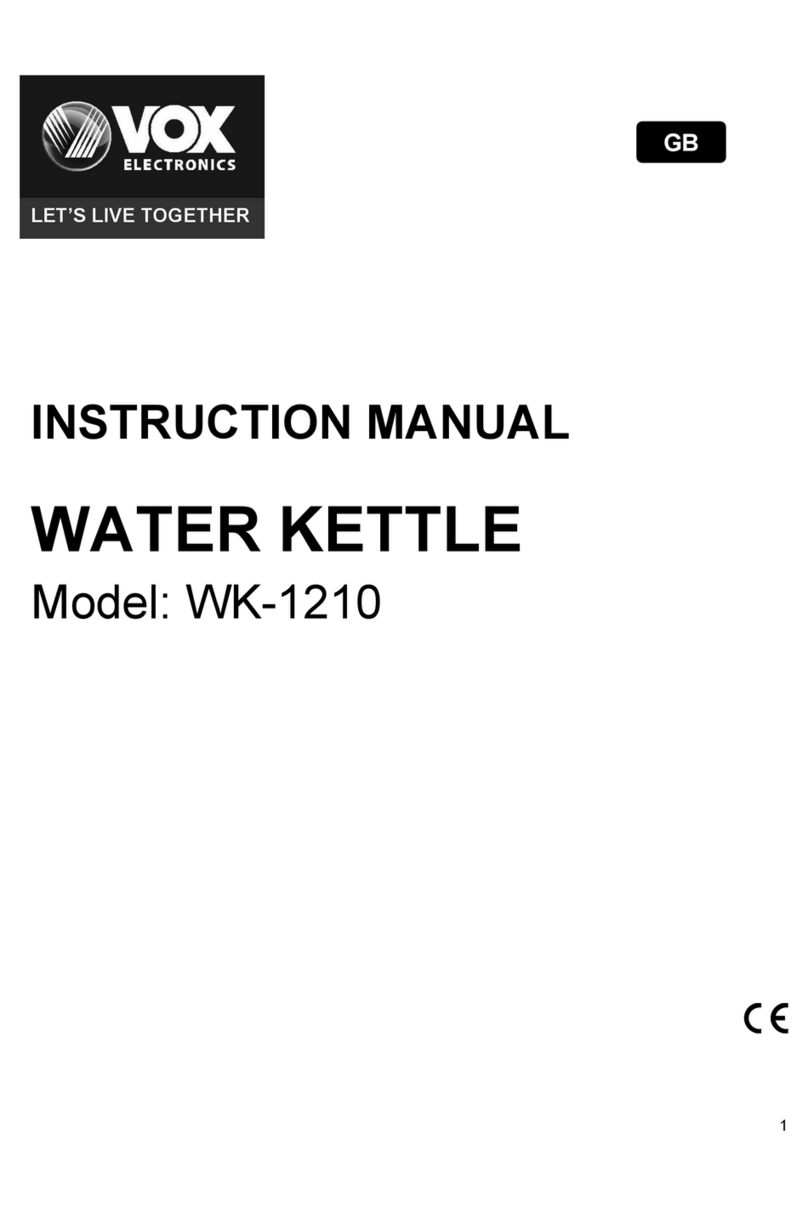 VOX electronics WK-1210 instruction manual