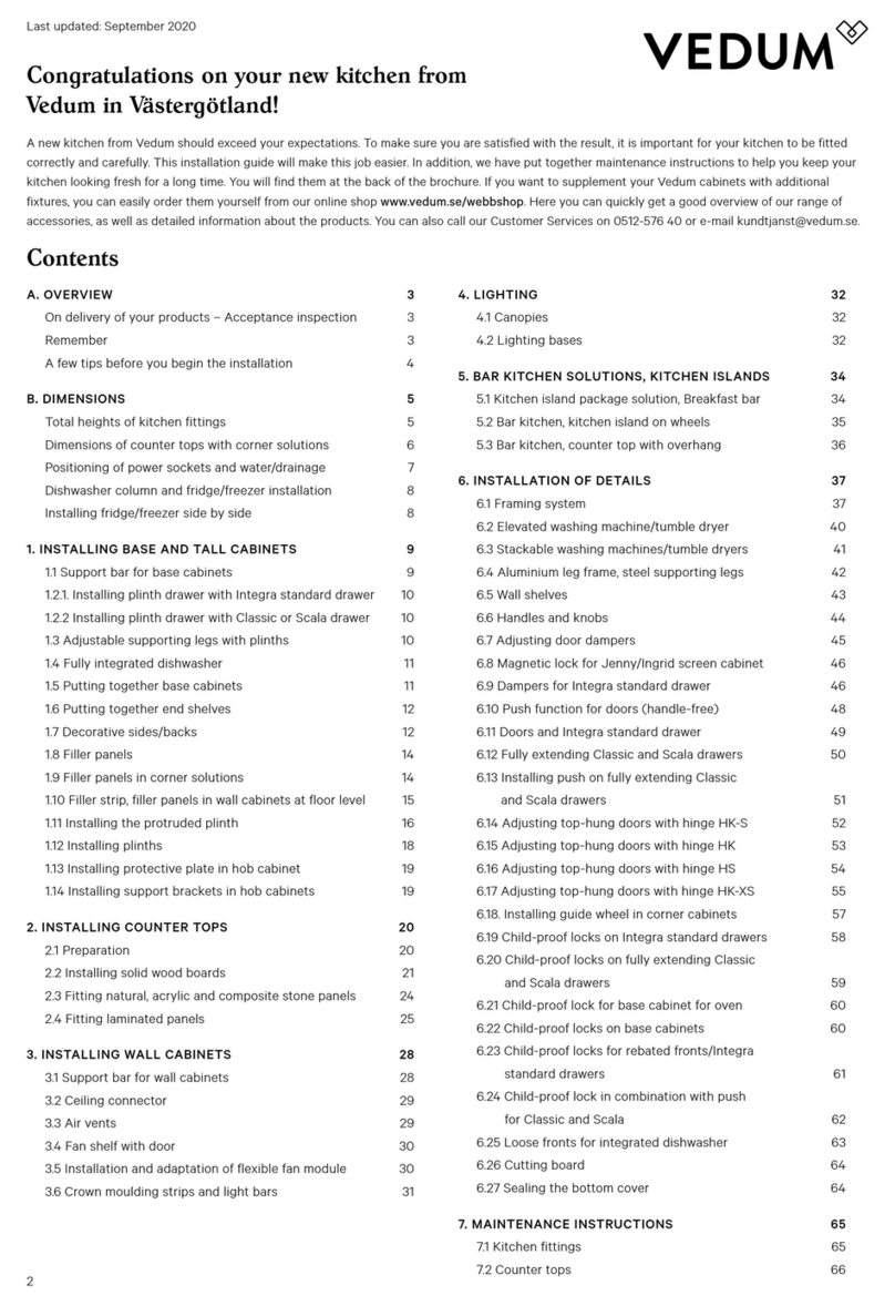 VEDUM Wine shelf User manual