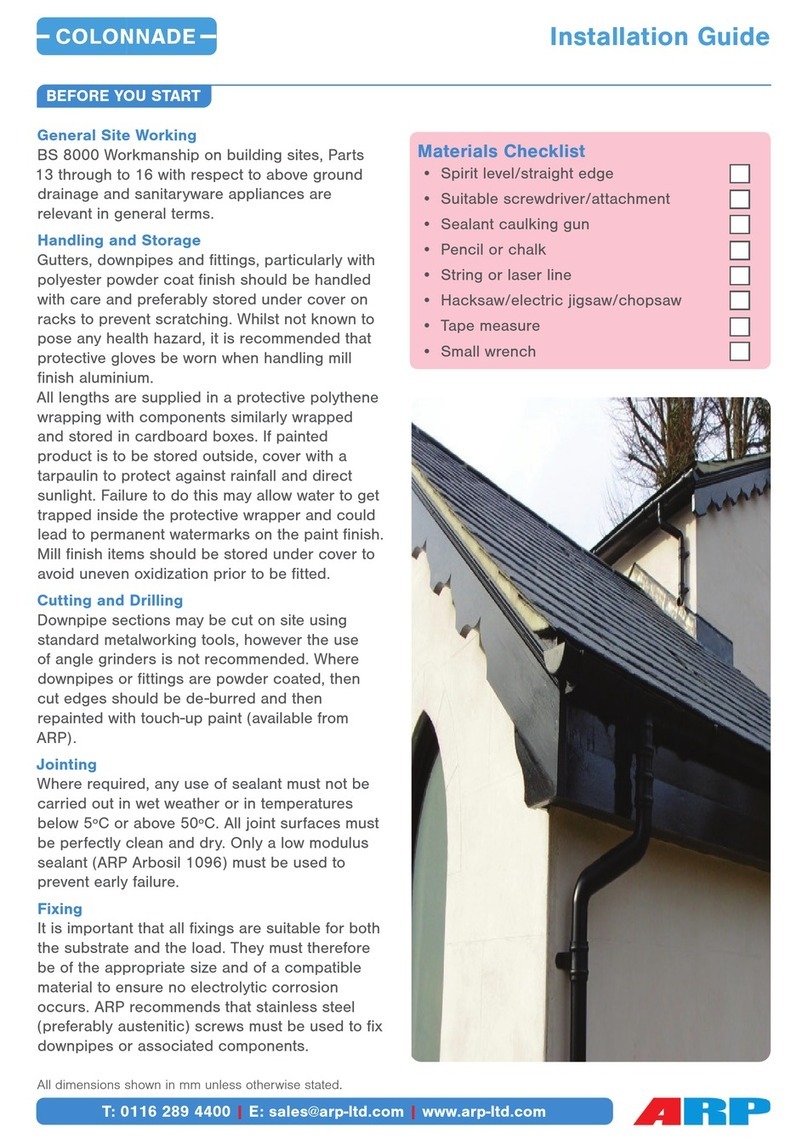 ARP COLONNADE installation guide
