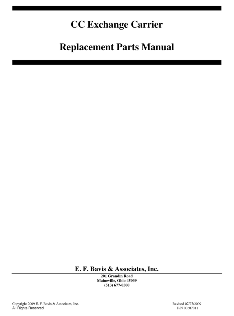 Bavis CC Exchange Carrier Replacement parts manual