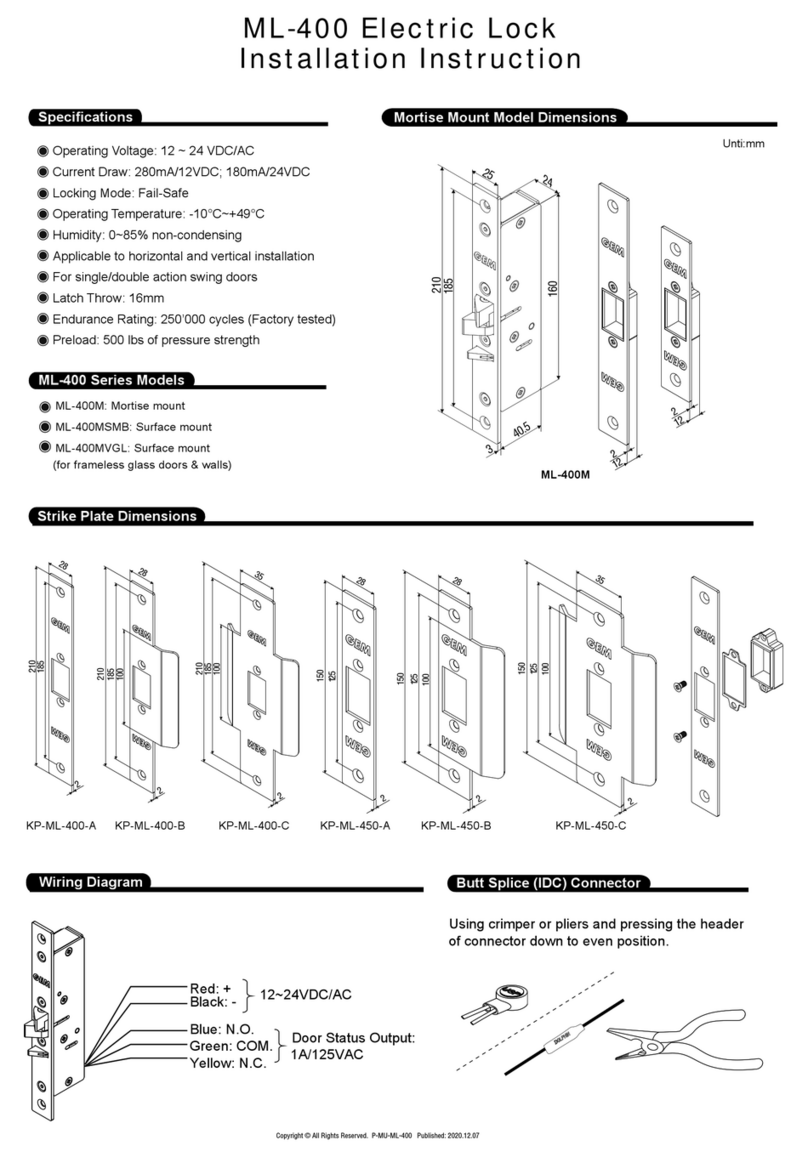 Gianni ML-400 Series User manual
