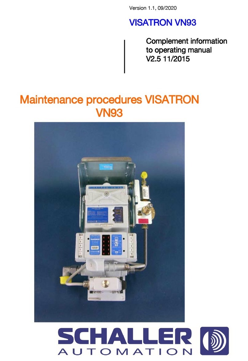 Schaller Automation VISATRON VN93 Series Maintenance procedures