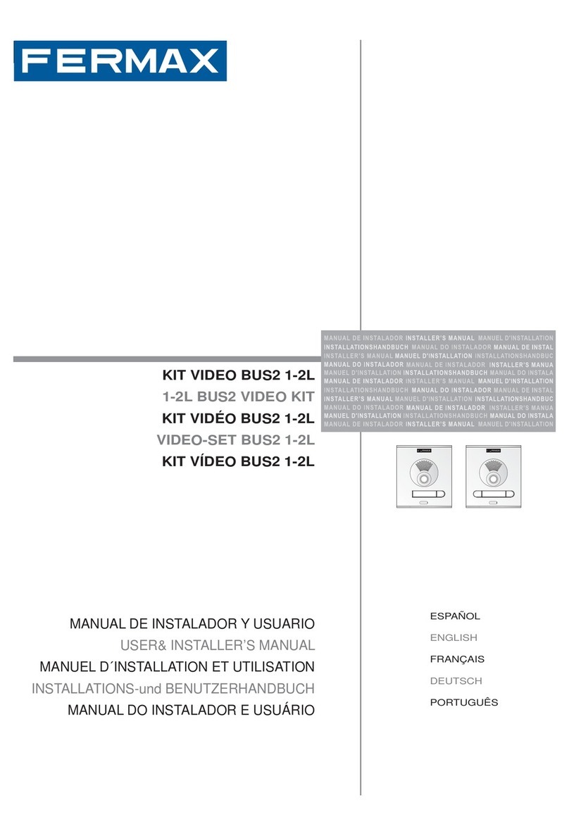 Fermax kitcity BUS2 1/W Instruction Manual
