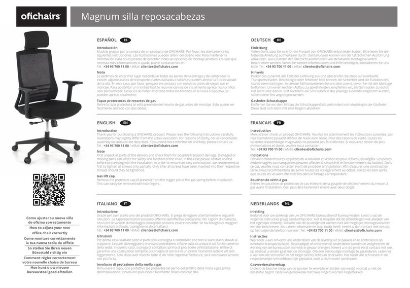 ofichairs Magnum User manual