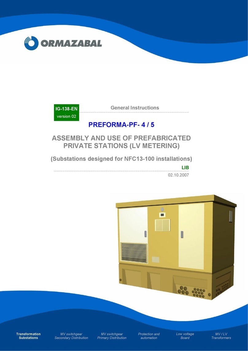 Ormazabal PREFORMA-PF-4 General instructions