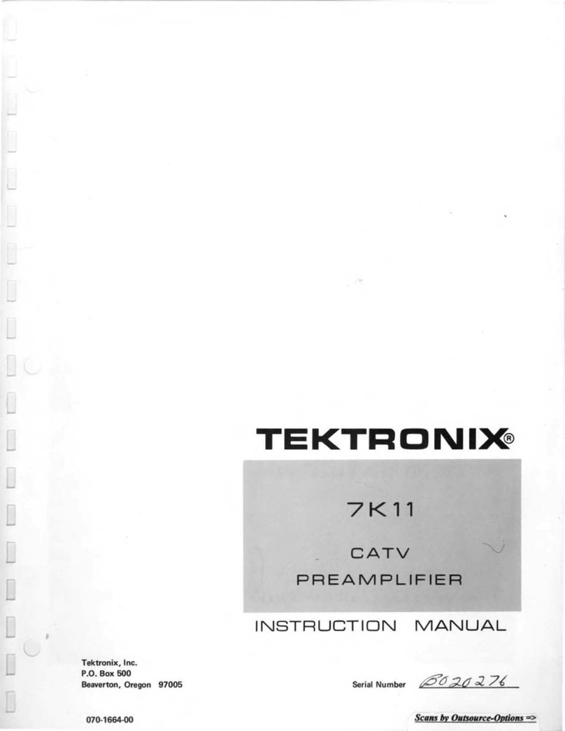 Tektronix 7K11 User manual