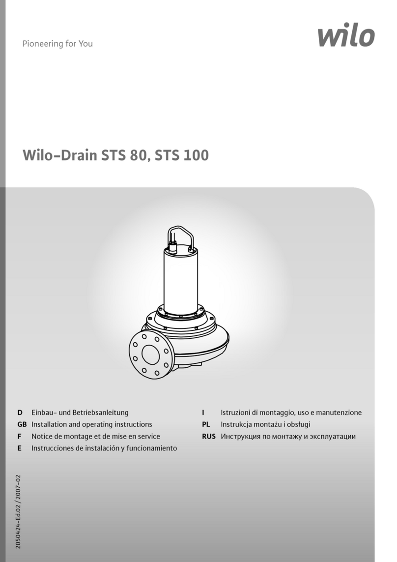 Wilo Wilo-Drain STS 80 Series User manual