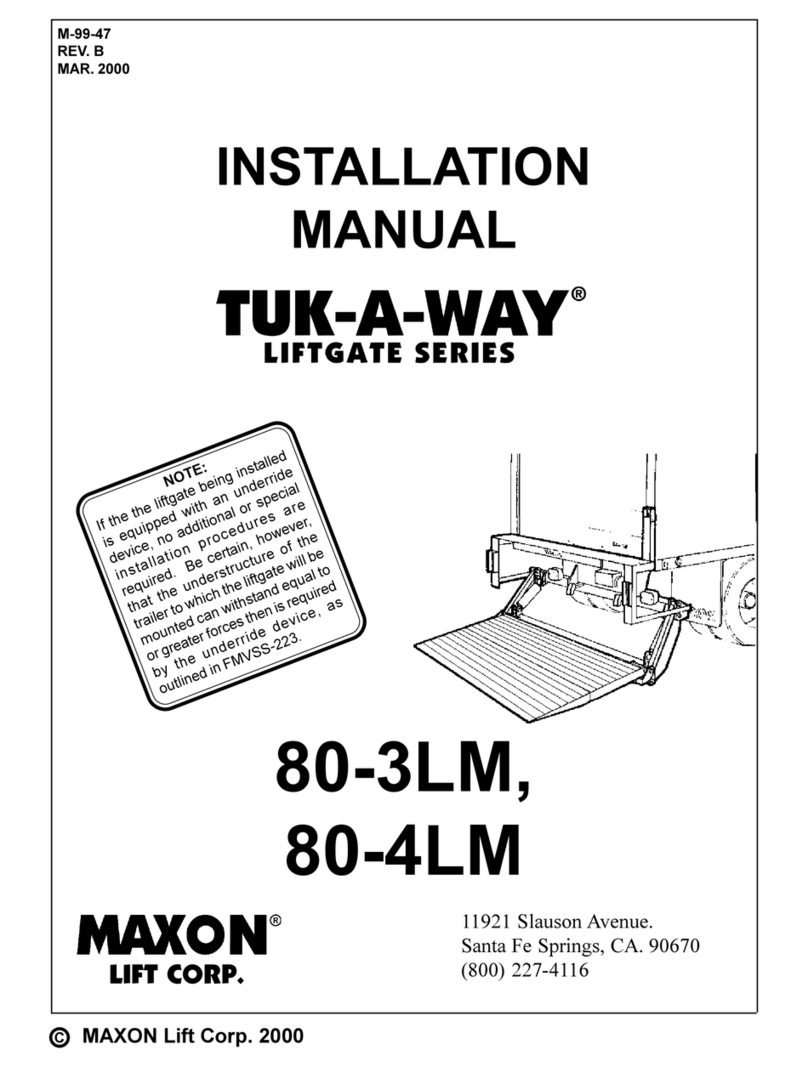 Maxon TUK-A-WAY 80-3LM User manual