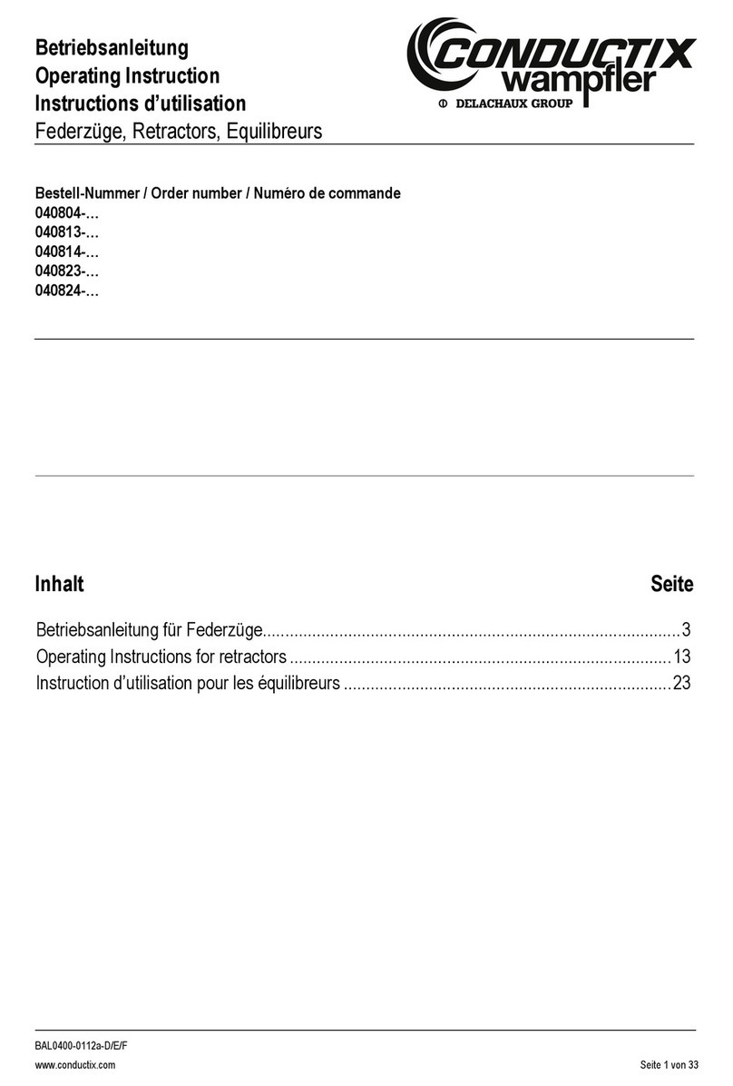 Delachaux Conductix-Wampfler 040804 Series Operating	 instruction