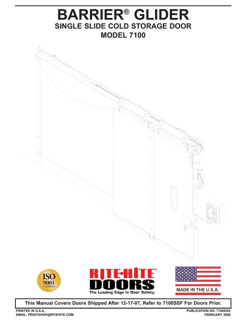 RITE-HITE BARRIER GLIDER 7100 manual