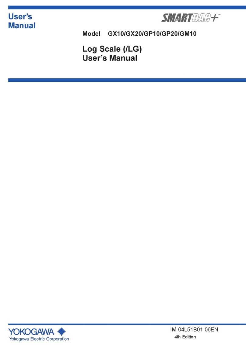 YOKOGAWA SMARTDAC+ GX10 User manual