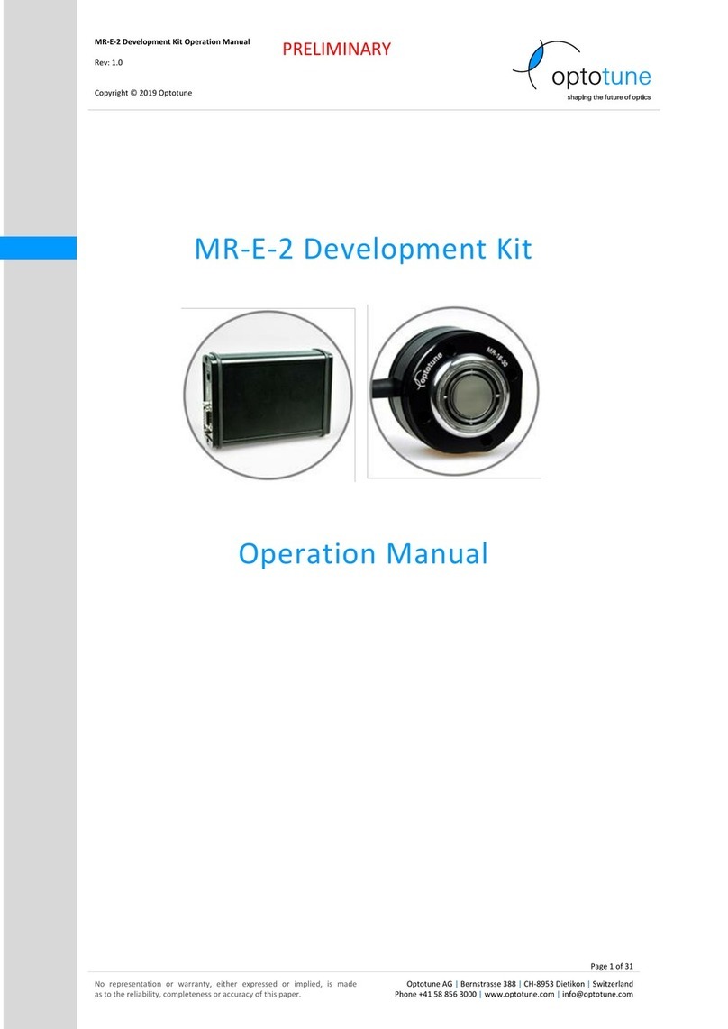 Optotune MR-E-2 Operation manual