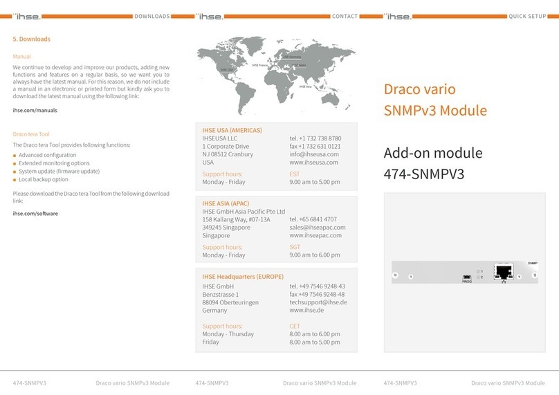 Ihse Draco vario 474-SNMPV3 Specification sheet