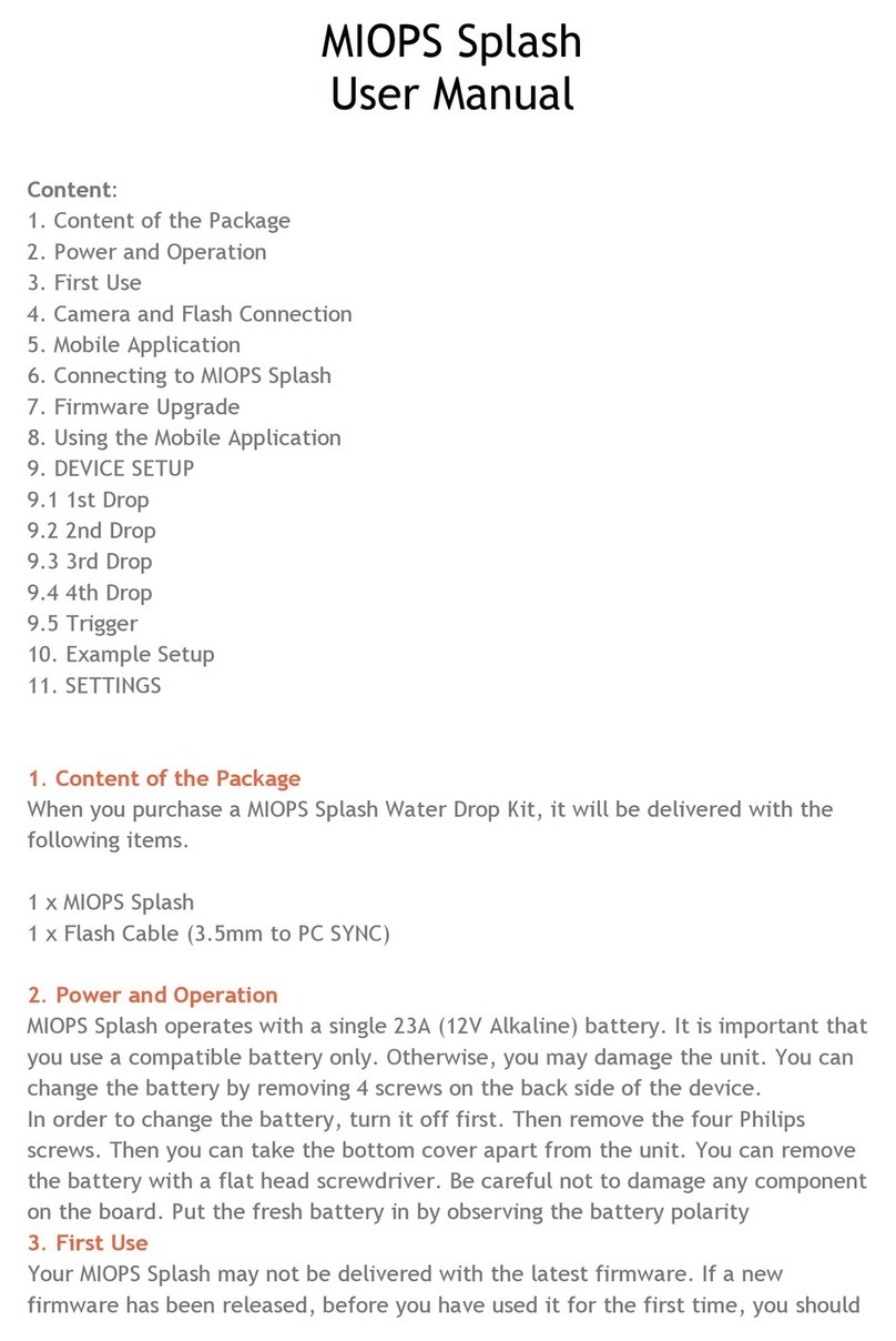 MIOPS Splash user manual