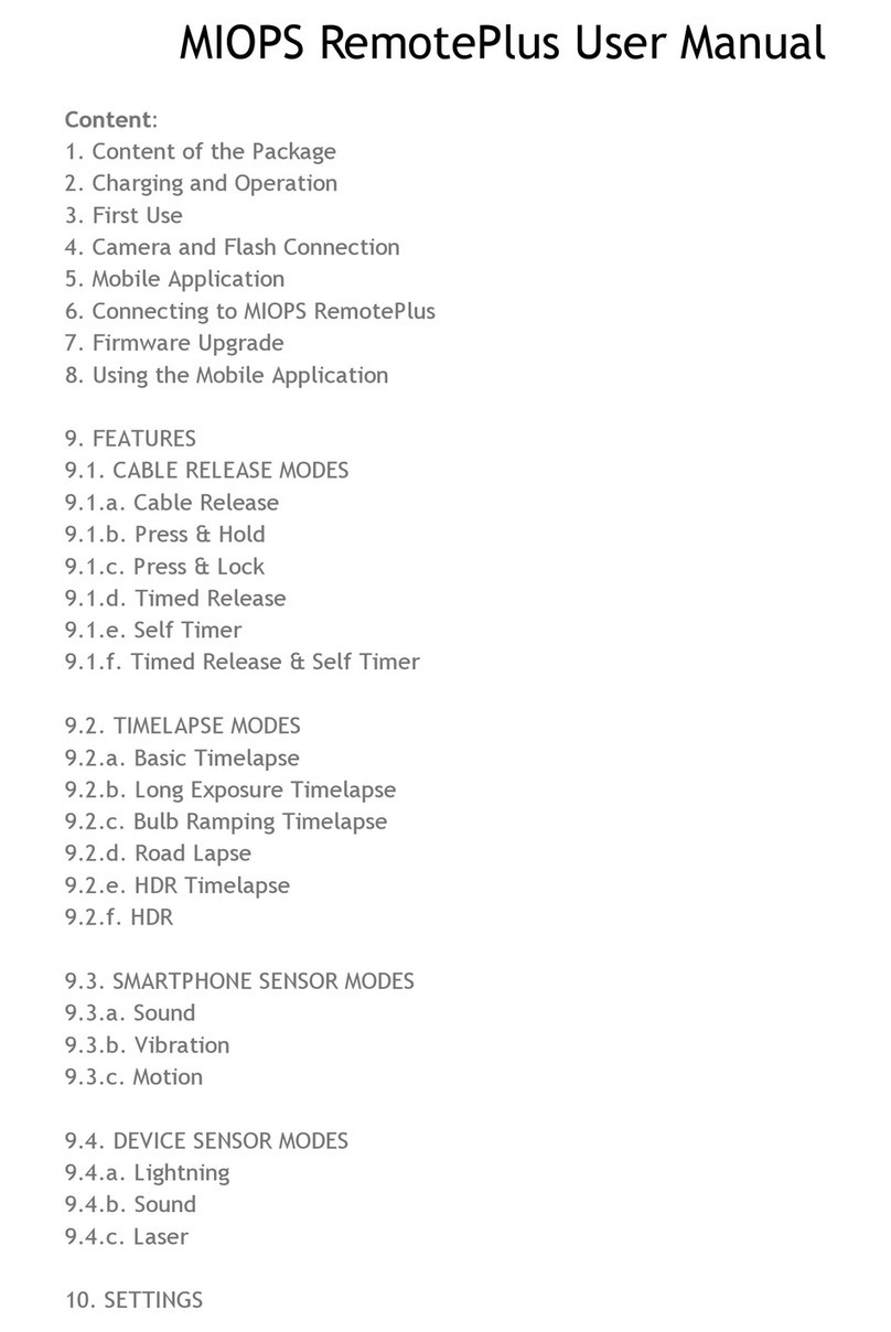 MIOPS RemotePlus User manual