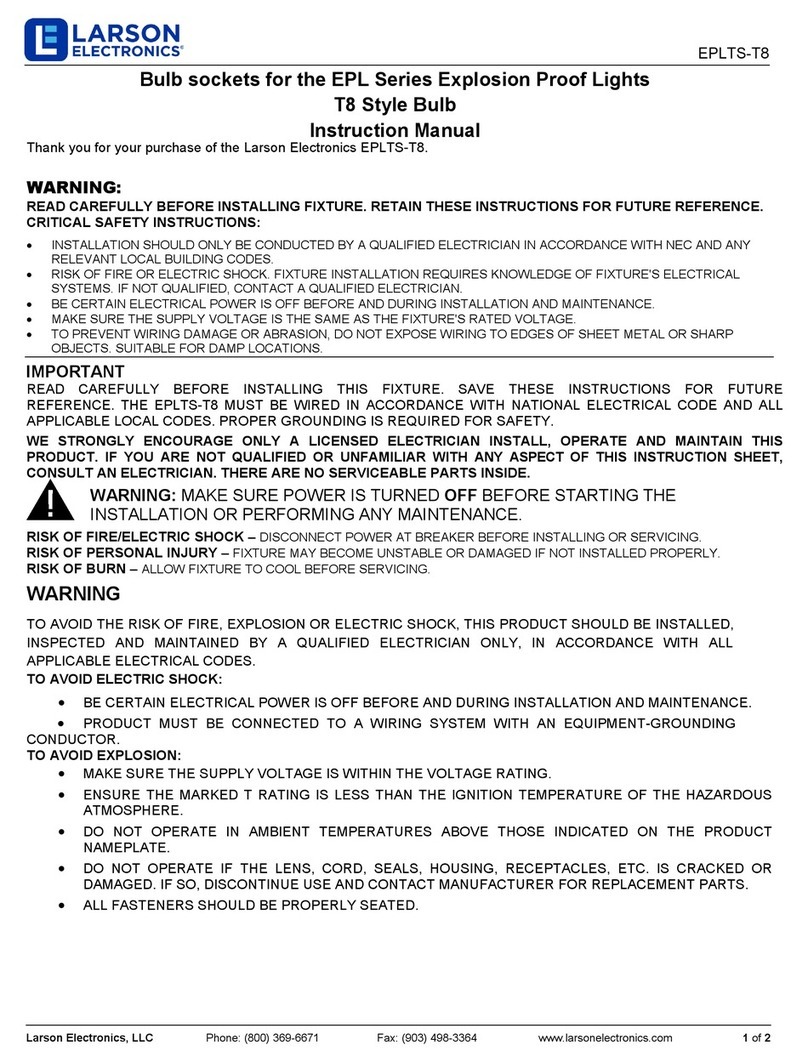 Larson Electronics EPLTS-T8 User manual