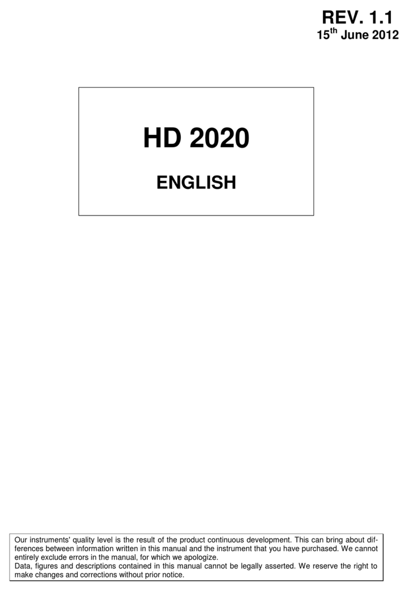 Delta OHM HD 2020 manual
