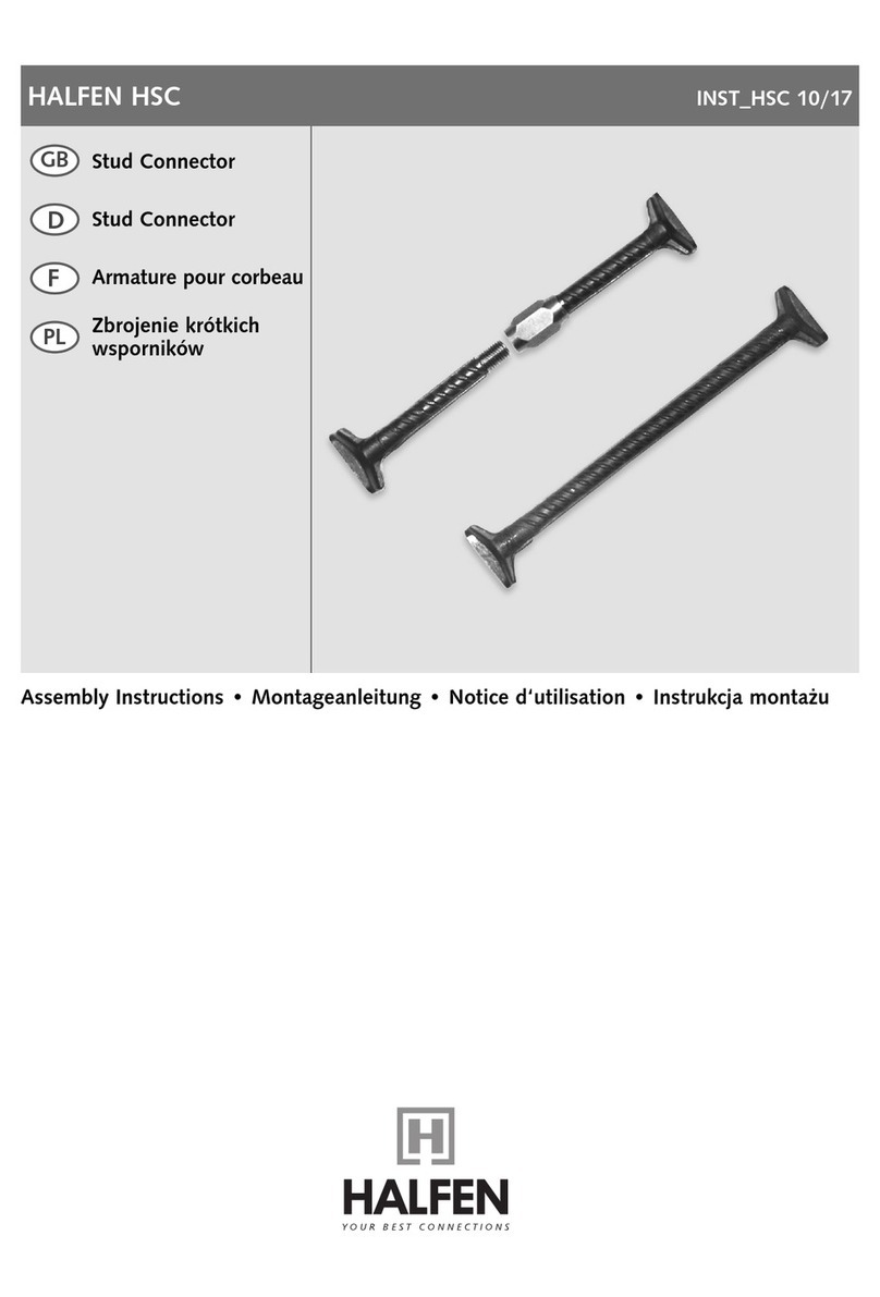 Halfen HSC Assembly instructions Halfen HSC Assembly instructions