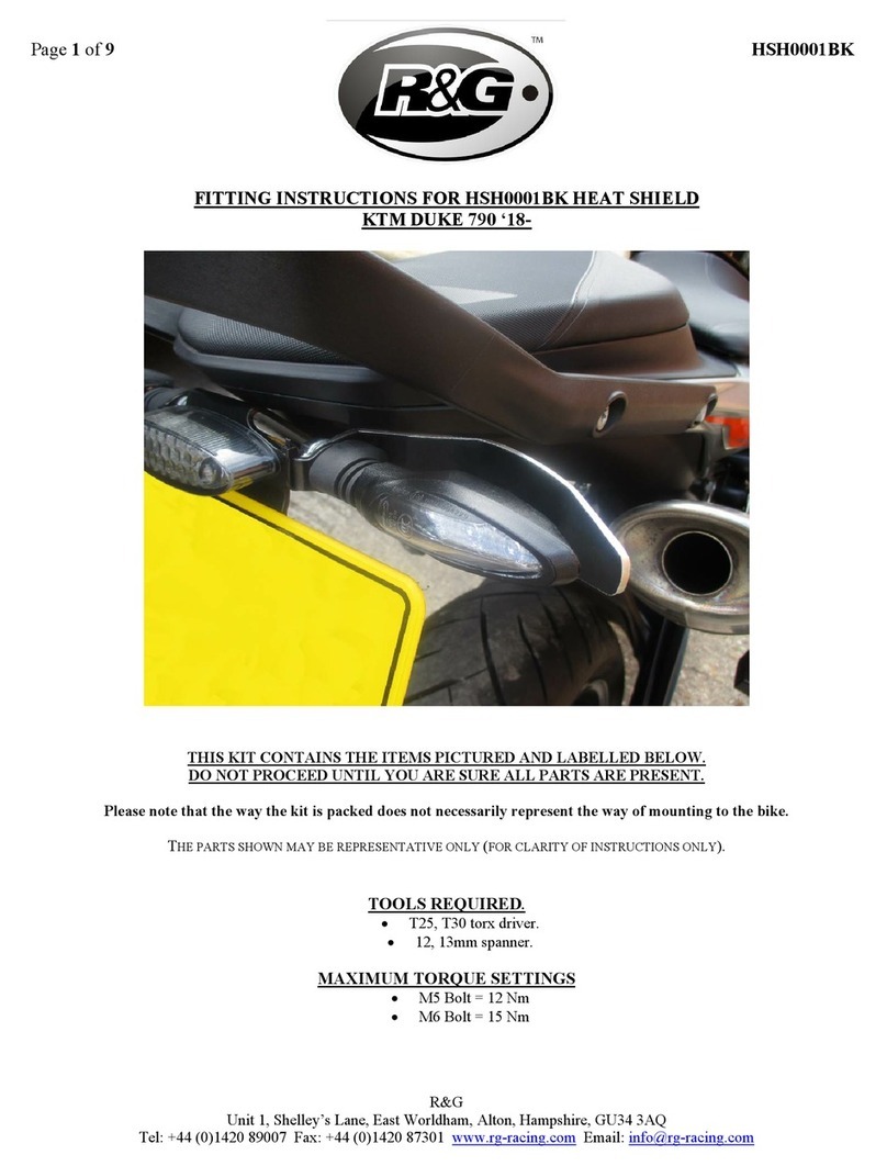 R&G HSH0001BK User manual