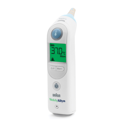 Welch Allyn Braun ThermoScan PRO 6000 User manual