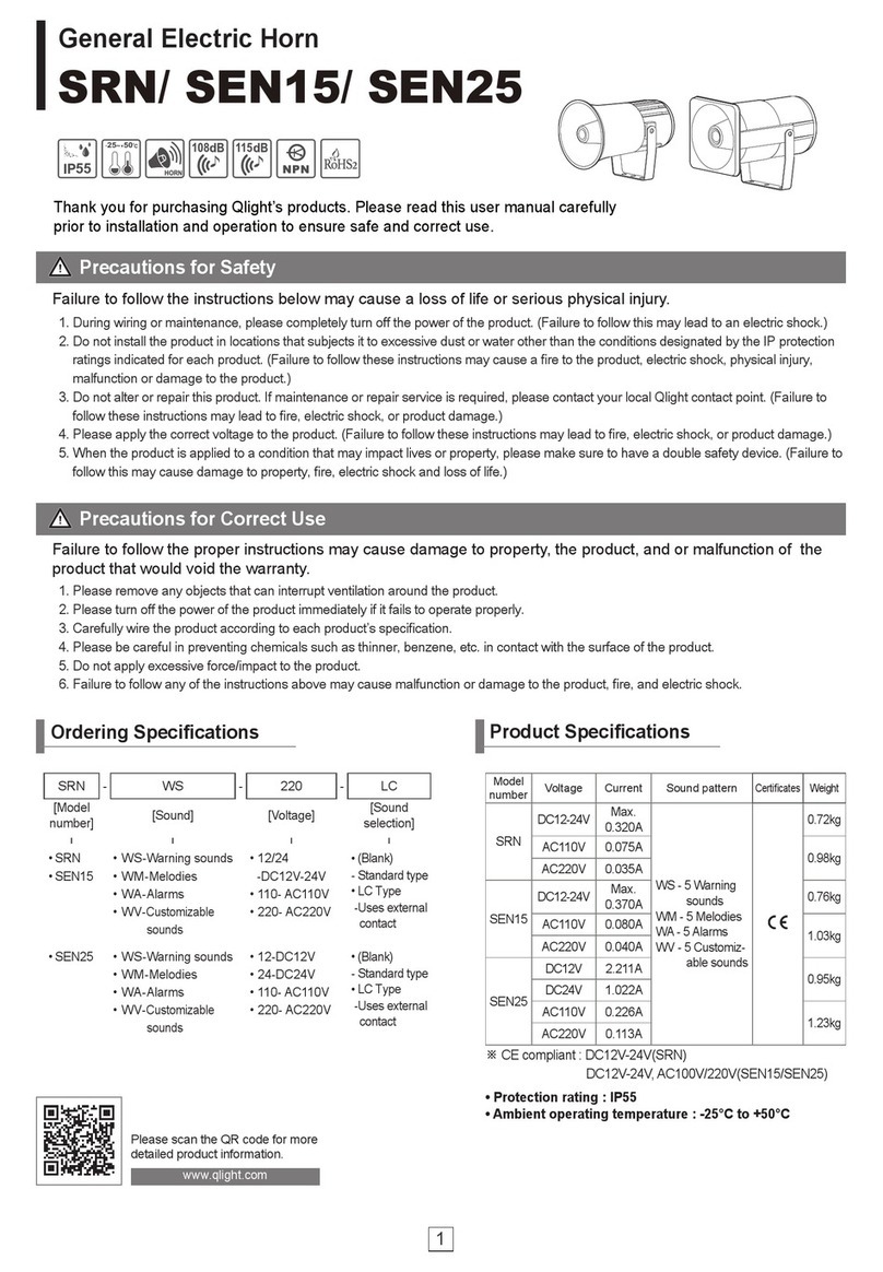 Qlight SRN Operator's manual